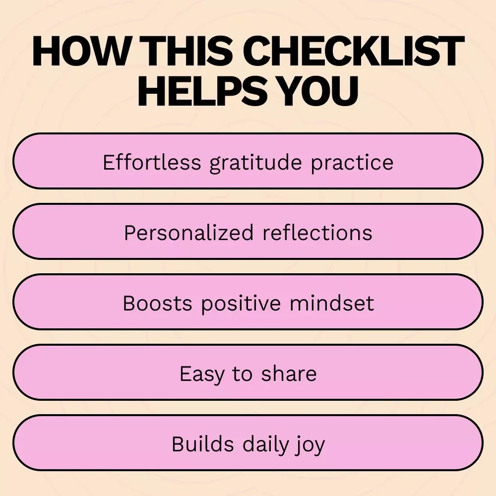 Spark Your Gratitude with AI - A Checklist for Generating Gratitude Lists Using AI
