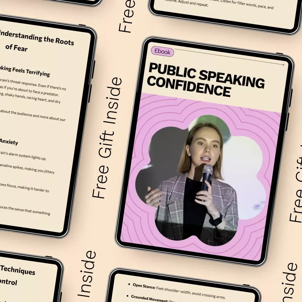Public Speaking Confidence | Ebook Guide on How to Overcome Fear of Public Speaking | Build Confidence, Calm Nerves & Speak With Impact