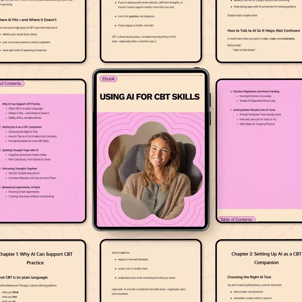 Using AI for CBT Skills: How to Use AI for Cognitive Behavioral Therapy Techniques eBook
