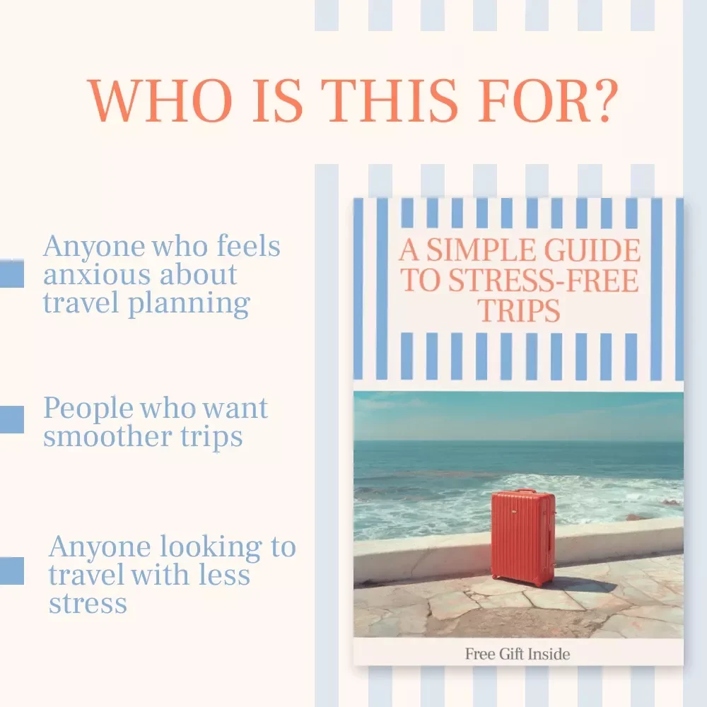 A Simple Guide to Stress-Free Trips | Digital Travel Guide, Travel Planning eBook, Packing Checklist & Calm Travel Toolkit