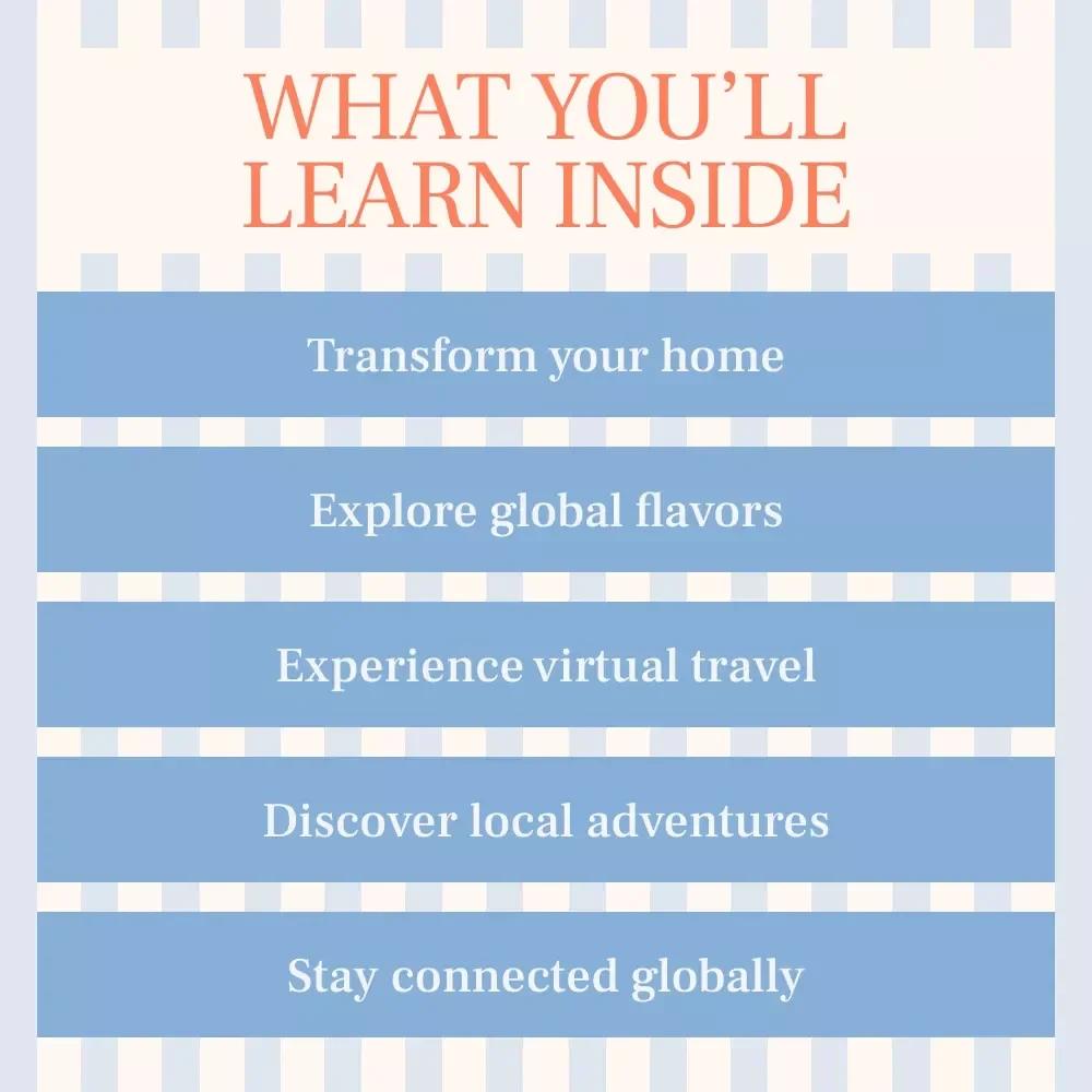 Bringing the World Home: How to Keep the Travel Feeling Alive at Home – eBook Guide