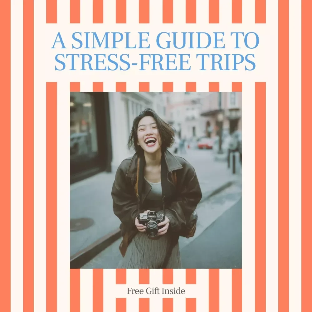 A Simple Guide to Stress-Free Trips | Digital Travel Guide, Travel Planning eBook, Packing Checklist & Calm Travel Toolkit