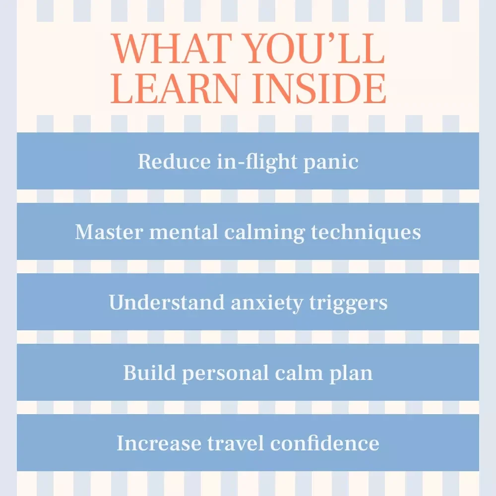 Calm Above the Clouds: The Ultimate eBook Guide to Calm Travel Anxiety on a Plane