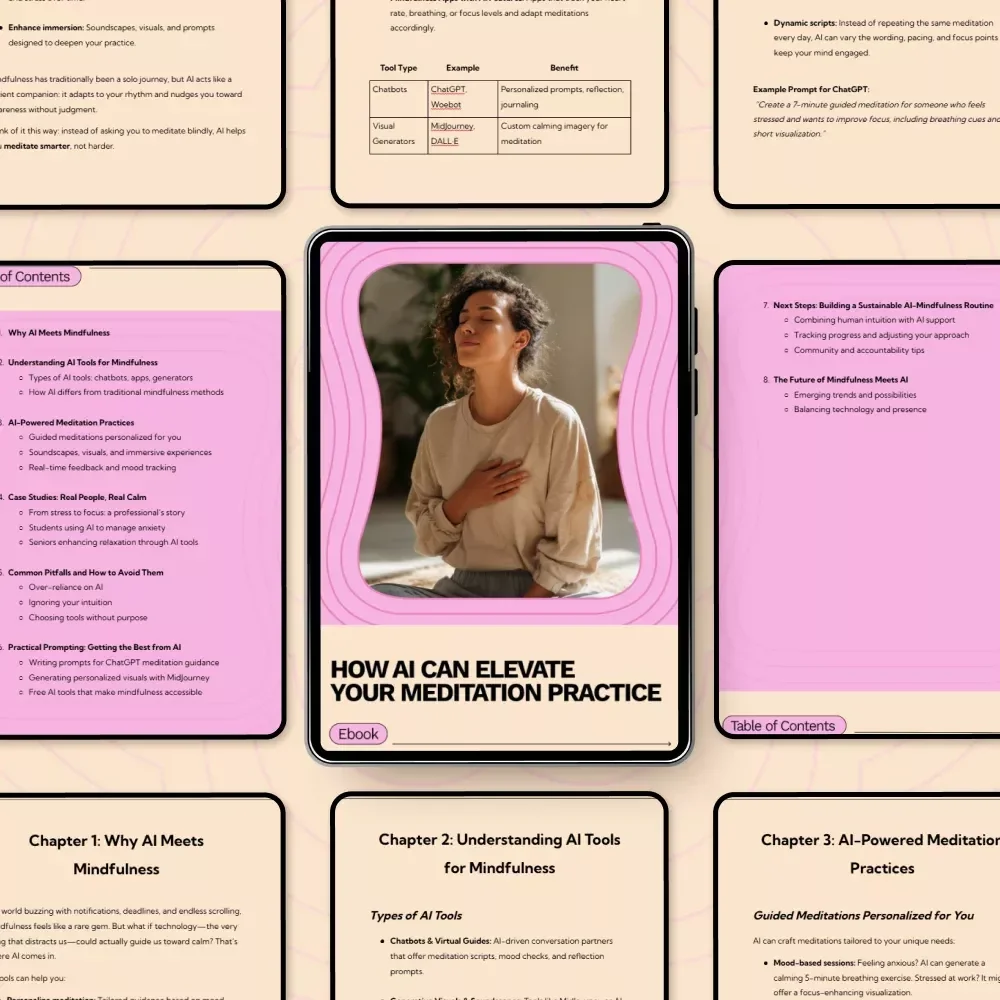 How AI Can Elevate Your Meditation Practice – AI Tools for Mindfulness and Meditation eBook