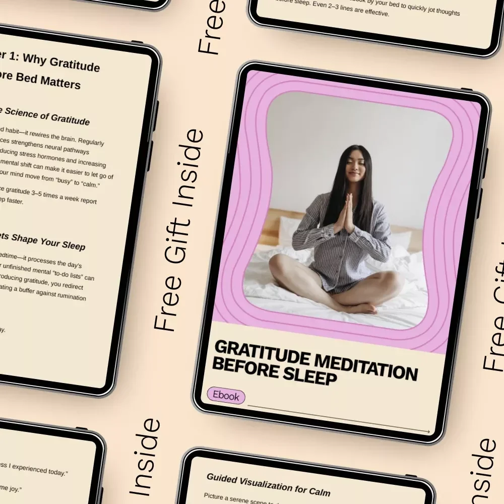 Gratitude Meditation Before Sleep – Guided eBook for Calm Nights, Deep Rest & Mindful Bedtime Rituals
