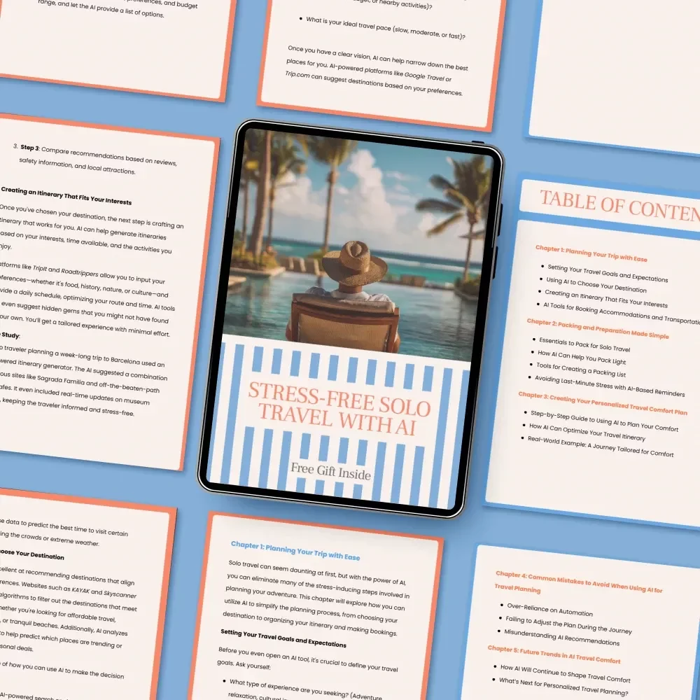 Stress-Free Solo Travel with AI - Your Ultimate Guide to Effortless, Personalized Travel Planning eBook