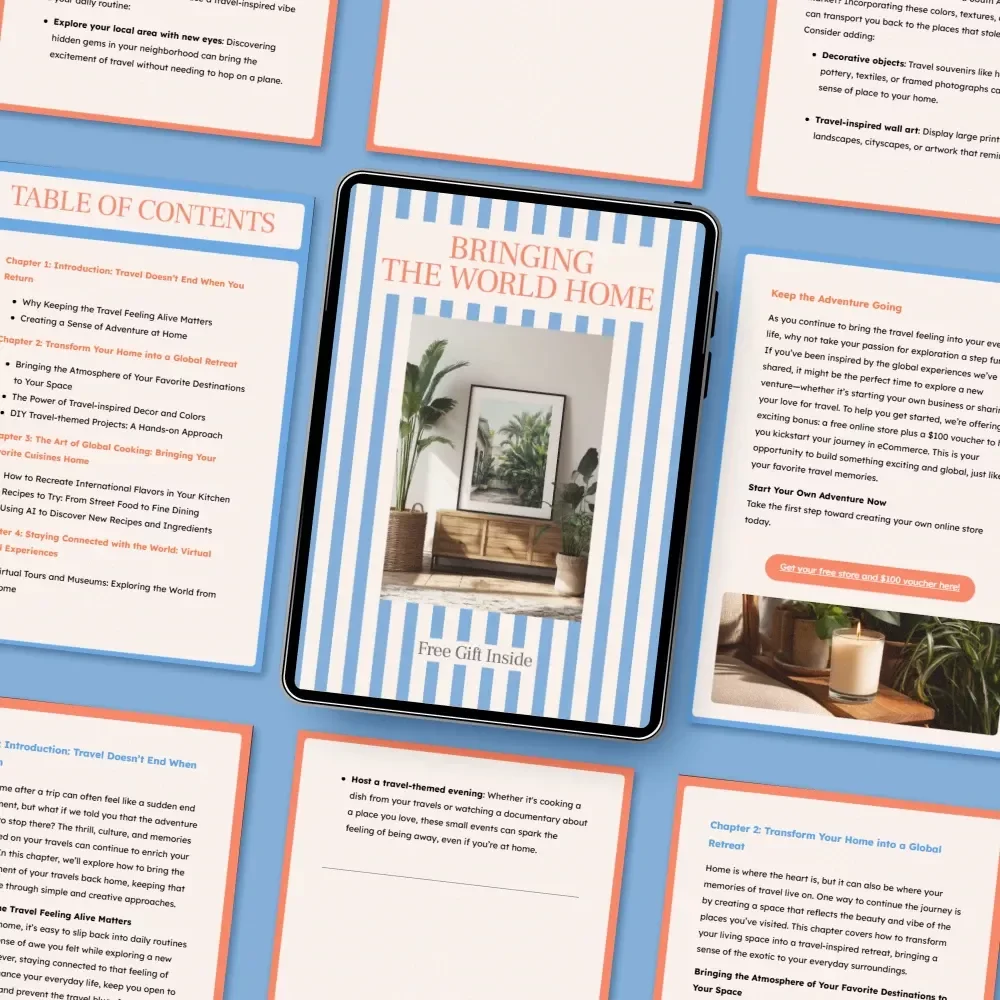 Bringing the World Home: How to Keep the Travel Feeling Alive at Home – eBook Guide