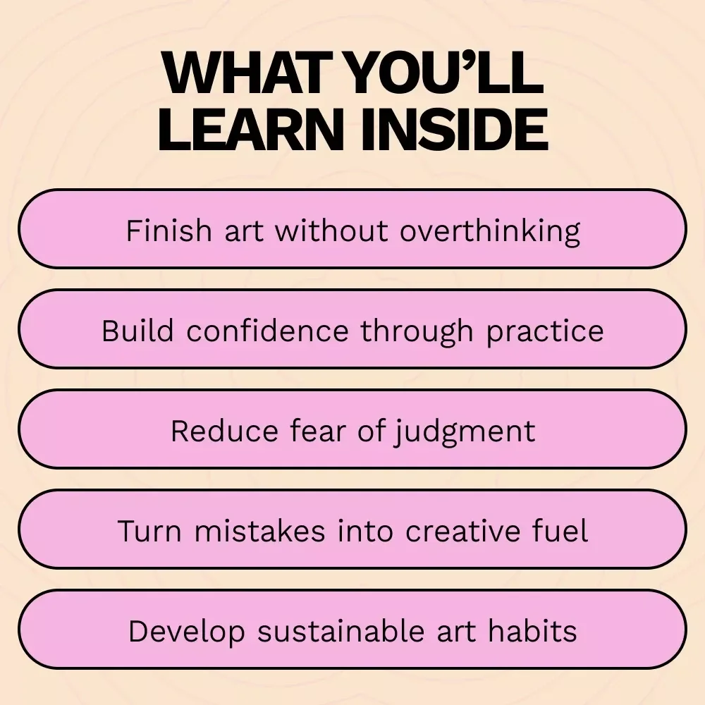 Overcoming Perfectionism in Art – Practical eBook Guide on How to Overcome Perfectionism in Art for Artists & Creatives