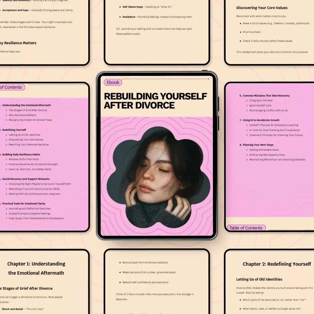 Rebuilding Yourself After Divorce: How to Build Resilience After Divorce eBook for Emotional Recovery and Personal Growth