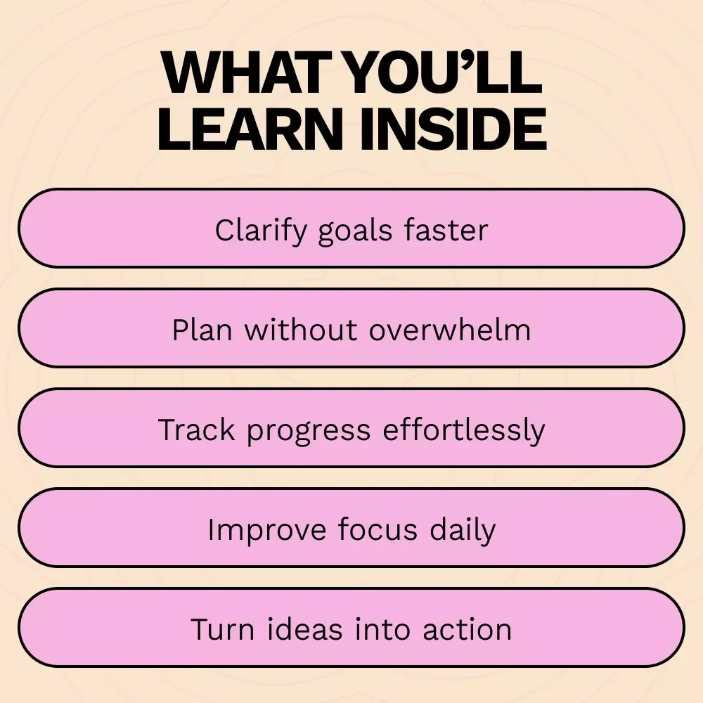 AI-Powered Goals: Set, Track, Achieve | Digital Guide on how to use ai for goal setting and tracking | Smart Planning, AI Prompts & Productivity System
