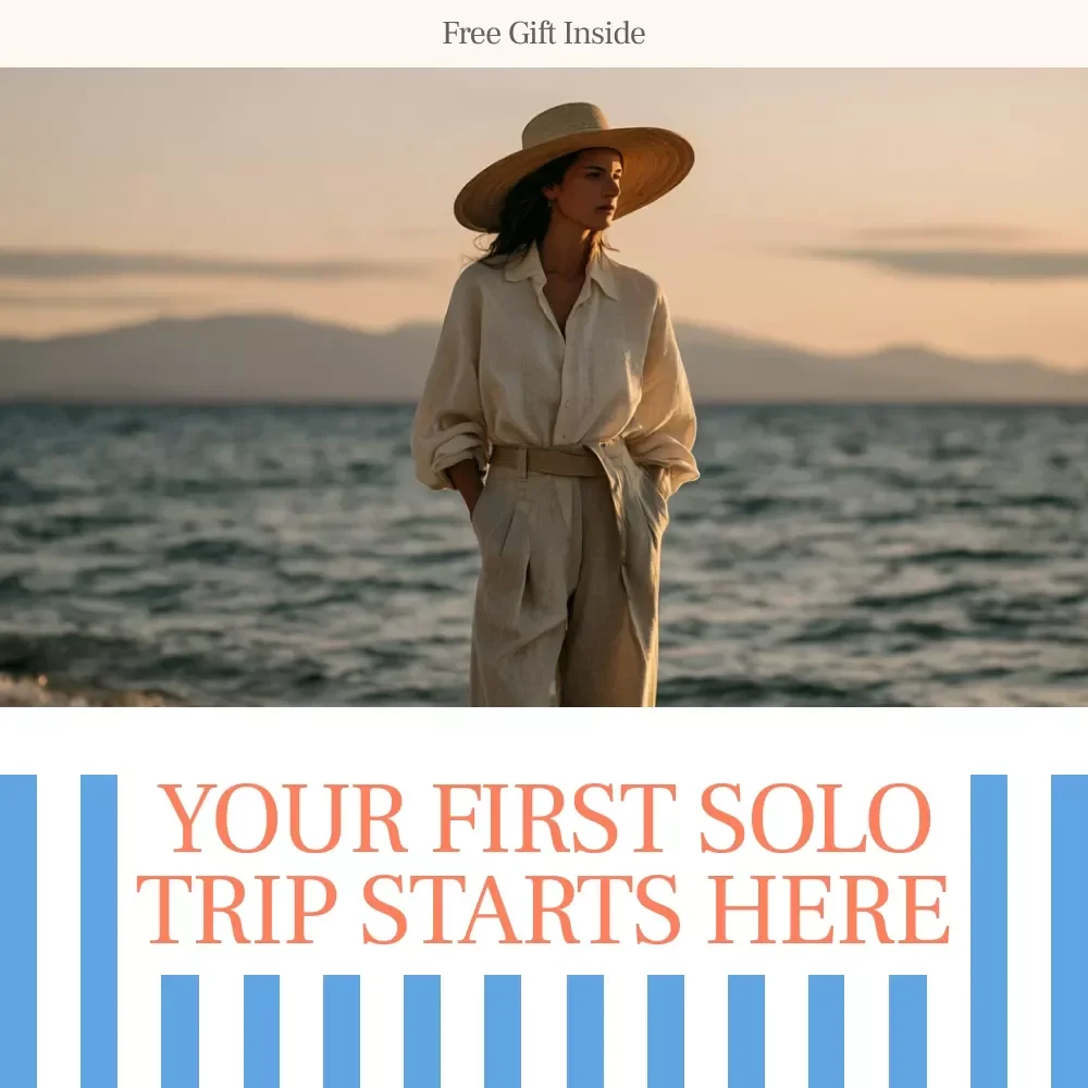 Your First Solo Trip Starts Here: A Guide for Confident Solo Travelers | Digital Download
