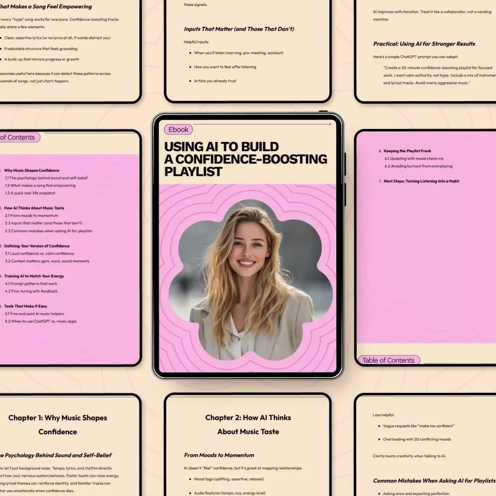 Using AI to Build a Confidence-Boosting Playlist: AI for Building a Confidence Boosting Playlist eBook