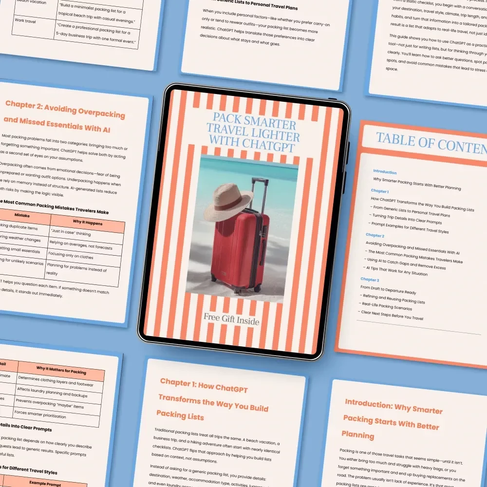 Pack Smarter Travel Lighter With ChatGPT: The Ultimate Packing Guide for Effortless Travel