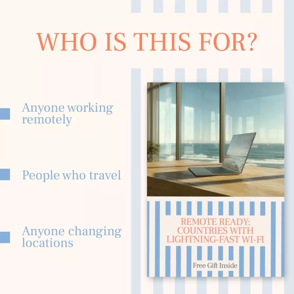 Remote Ready: Countries With Lightning-Fast Wi-Fi – Best Countries for Remote Work With Fast Wi-Fi | Digital Nomad eBook for Remote Professionals