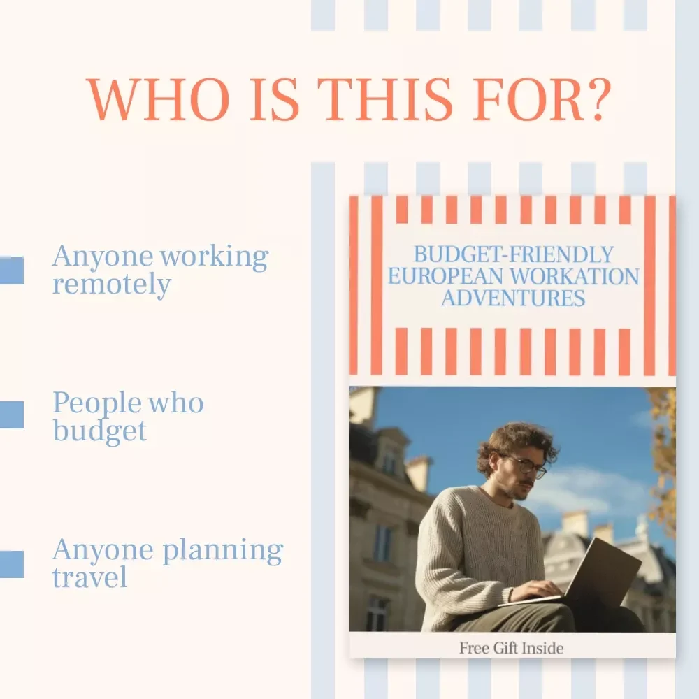 Budget-Friendly European Workation Adventures | Cheap Workation Destinations in Europe | Remote Work eBook for Digital Nomads & Travelers