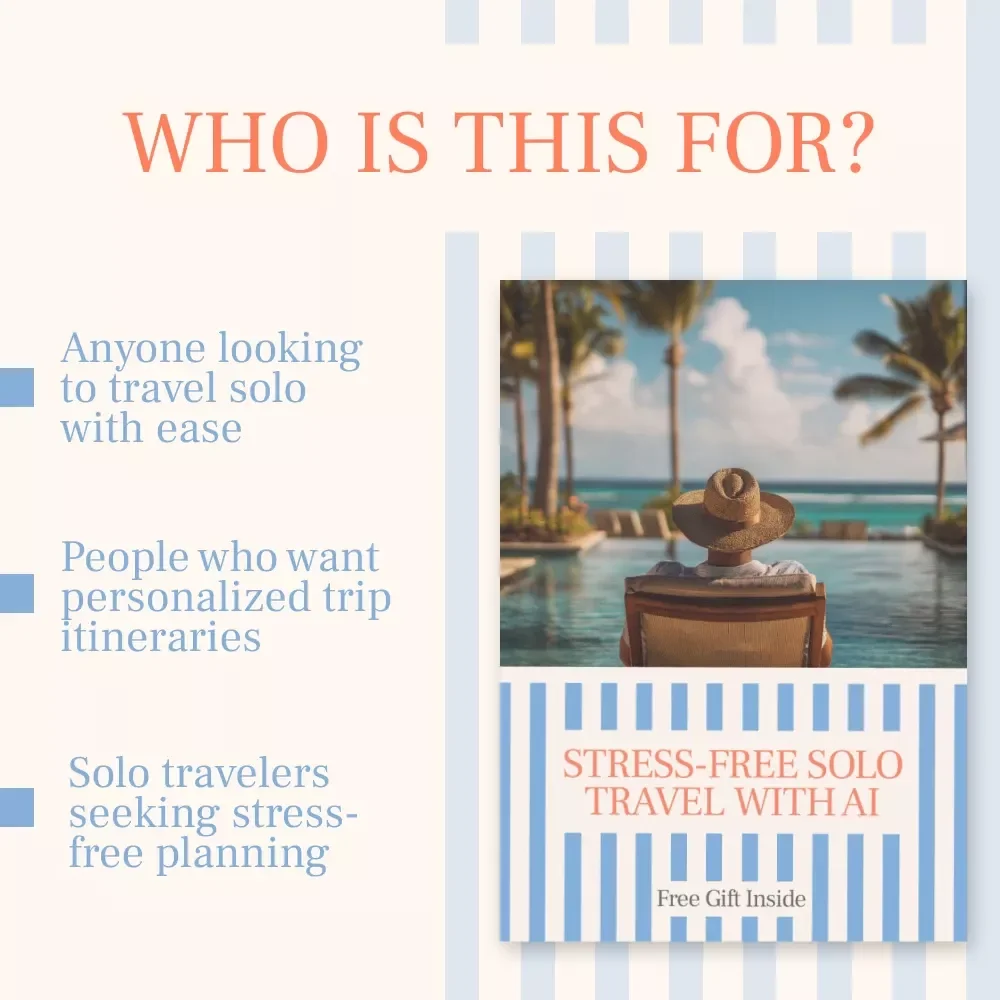 Stress-Free Solo Travel with AI - Your Ultimate Guide to Effortless, Personalized Travel Planning eBook