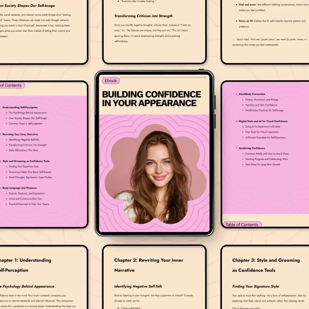 Building Confidence in Your Appearance: How to Build Confidence in Your Appearance eBook for Self-Esteem, Style, and Mindset
