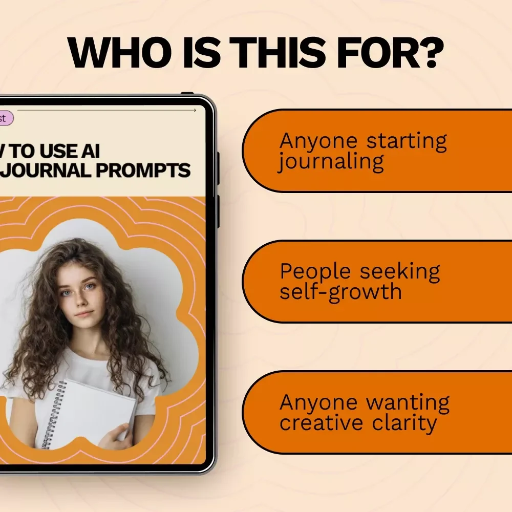 How to Use AI for Journal Prompts – Digital Checklist for Guided Journaling, Self-Reflection & Creative Writing with AI