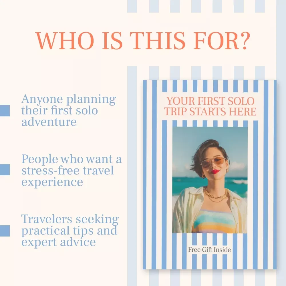 Your First Solo Trip Starts Here: A Guide for Confident Solo Travelers | Digital Download