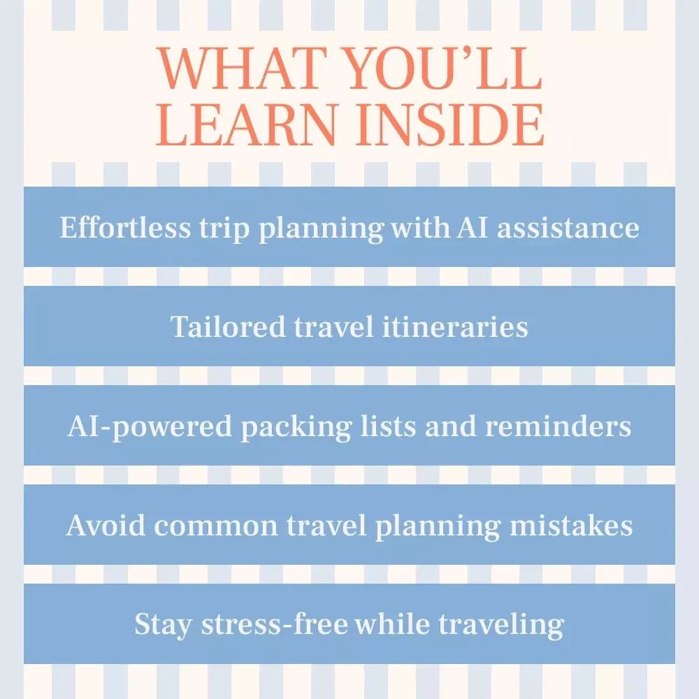 Stress-Free Solo Travel with AI - Your Ultimate Guide to Effortless, Personalized Travel Planning eBook