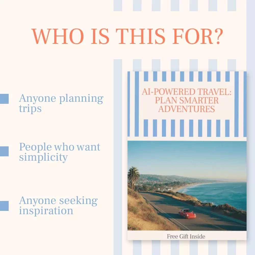 AI-Powered Travel: Plan Smarter Adventures – Digital eBook for Smarter Trip Planning Using AI, ChatGPT Travel eBook, How to Use ChatGPT to Plan a Trip, Smart Itinerary Builder, Travel Hacks PDF
