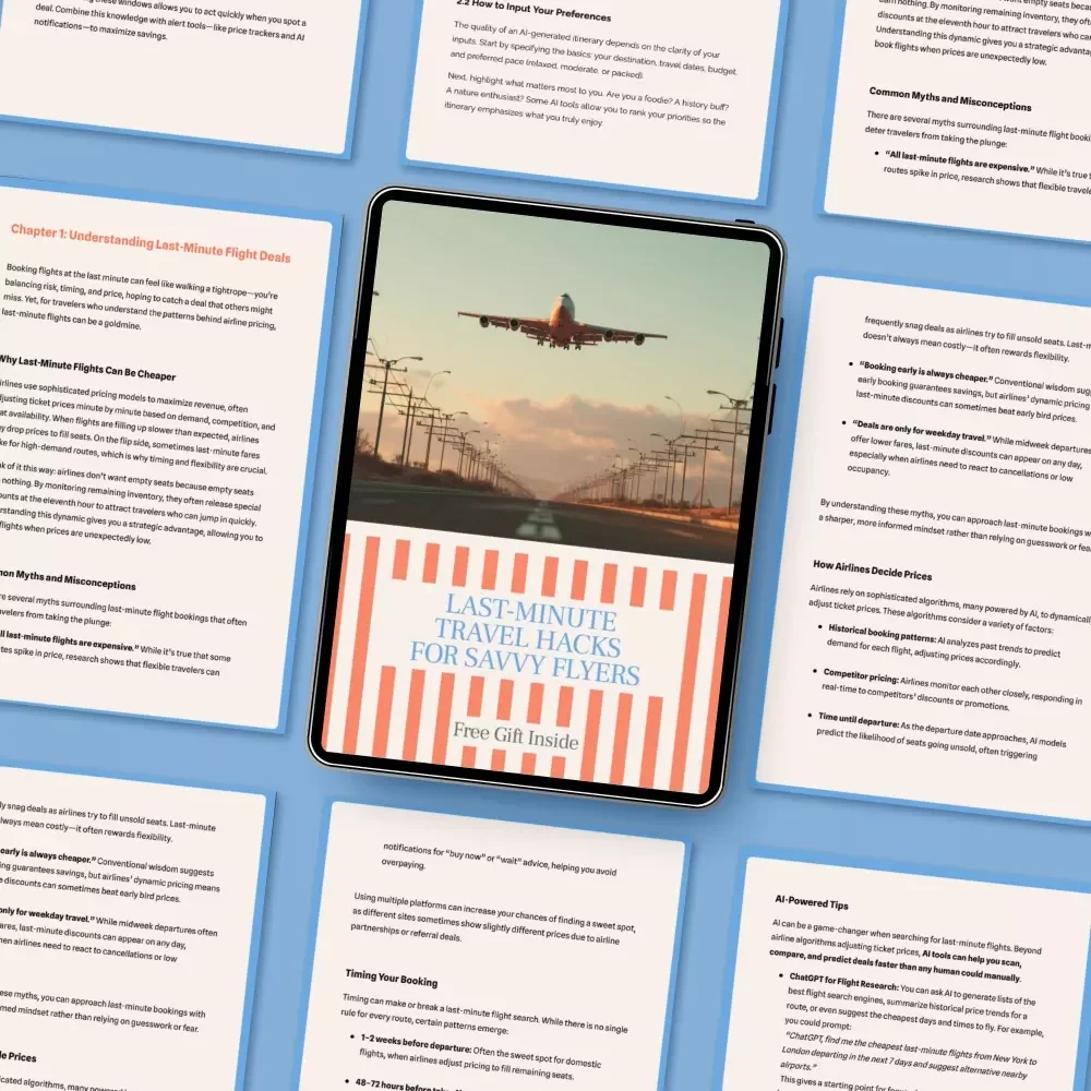 Last-Minute Travel Hacks for Savvy Flyers | Ultimate Guide for Cheap Airfare, Budget Travelers, and Frequent Flyers | how to find cheap last minute flights
