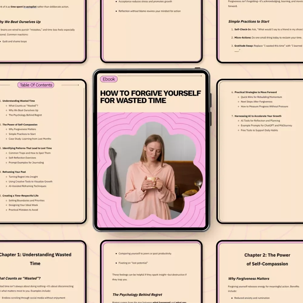 How to Forgive Yourself for Wasted Time: A Practical eBook on Healing, Self-Compassion, and Growth | How to Forgive Yourself for Wasted Time