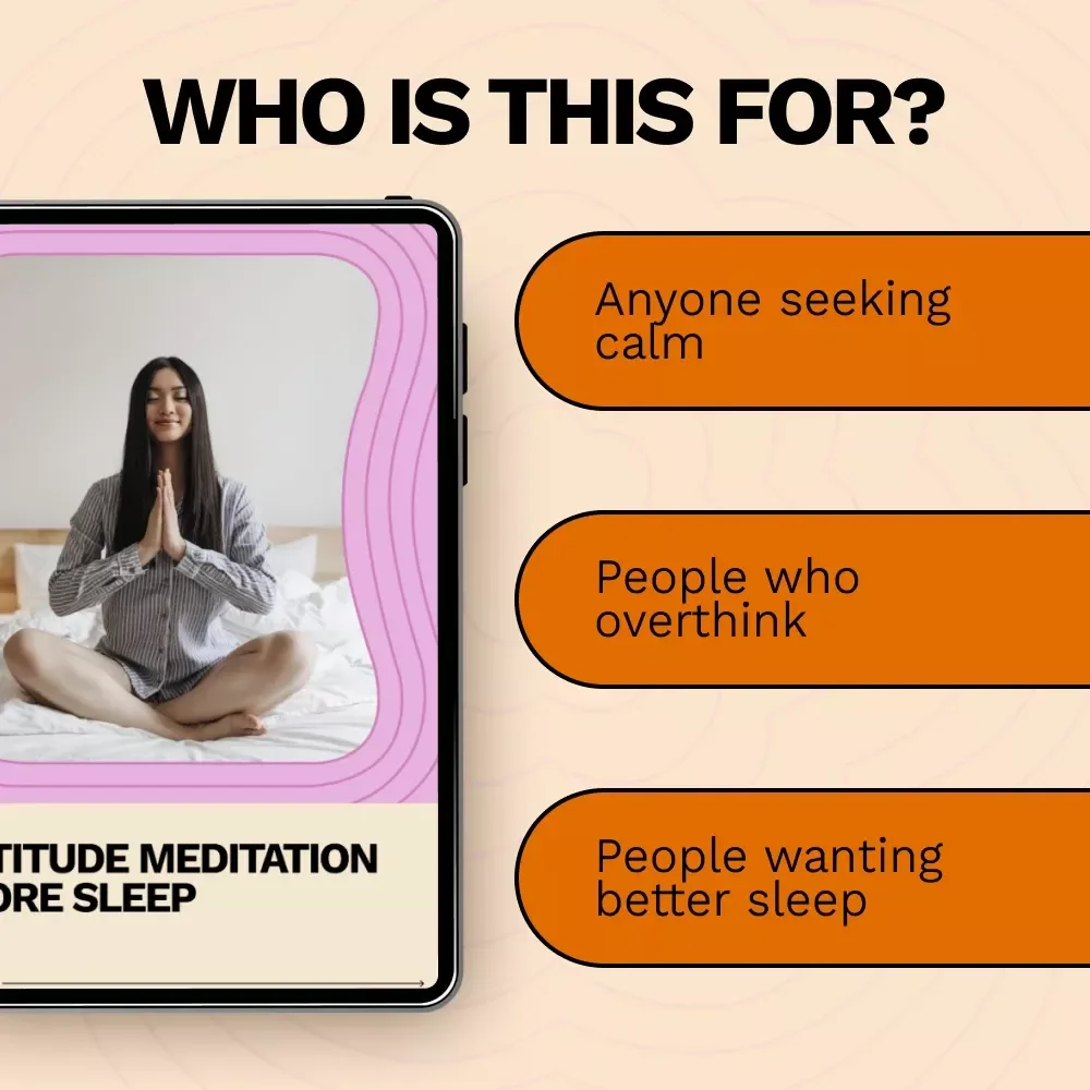 Gratitude Meditation Before Sleep – Guided eBook for Calm Nights, Deep Rest & Mindful Bedtime Rituals