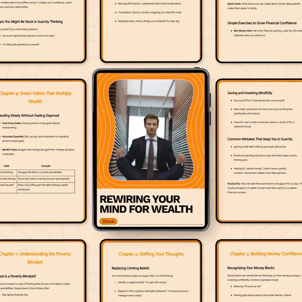 Rewiring Your Mind for Wealth: How to Shift from Poverty Mindset eBook for Financial Growth