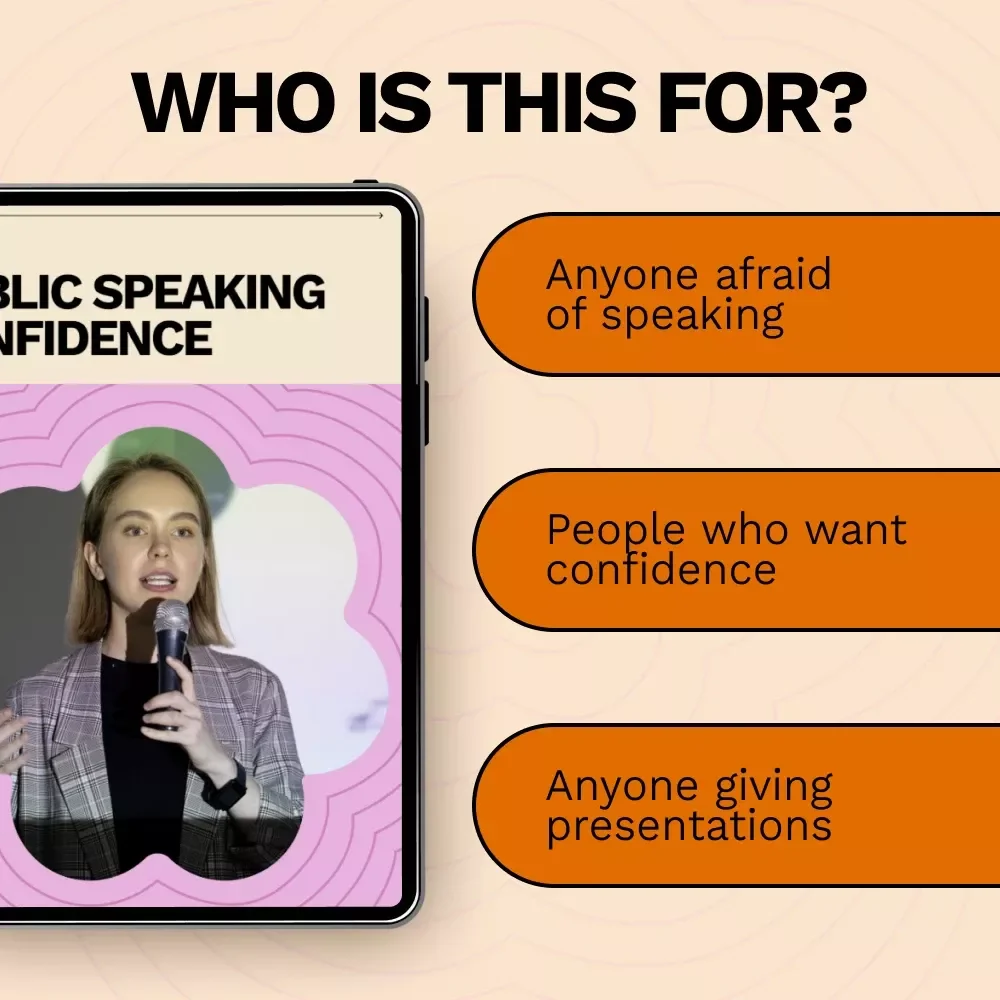 Public Speaking Confidence | Ebook Guide on How to Overcome Fear of Public Speaking | Build Confidence, Calm Nerves & Speak With Impact