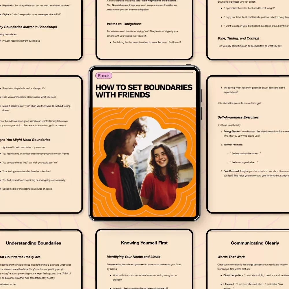 How to Set Boundaries with Friends: Practical Guide on How to Set Boundaries with Friends for Healthier Relationships, Clear Communication, and Self-Awareness