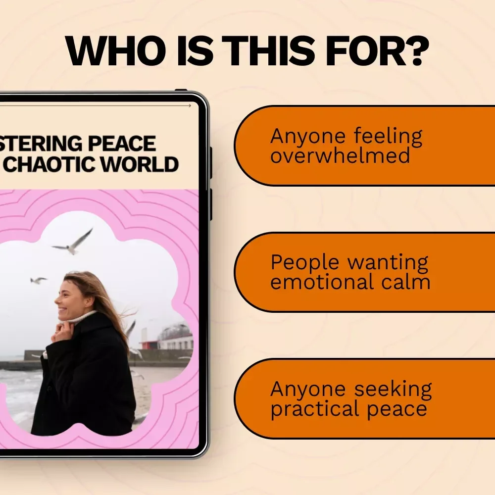 Mastering Peace in a Chaotic World: How to Stop Worrying About Things You Can't Control Guide for Calm, Mindset Shifts, and Emotional Freedom