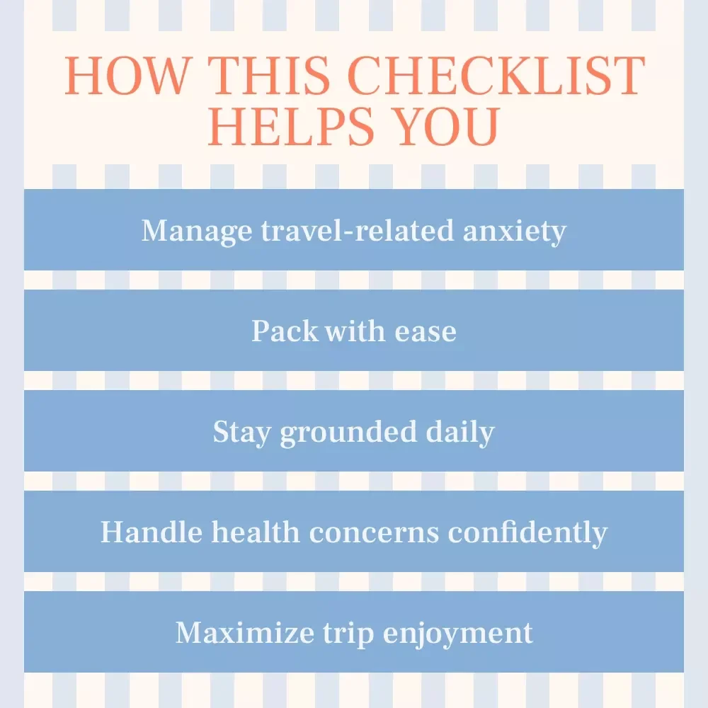 Travel Calm Carry On: The Ultimate Checklist for Managing Health Anxiety While Abroad