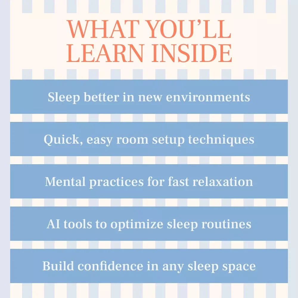 Sleep Anywhere Without Losing Rest: Your Ultimate Guide to Traveling Well-Rested