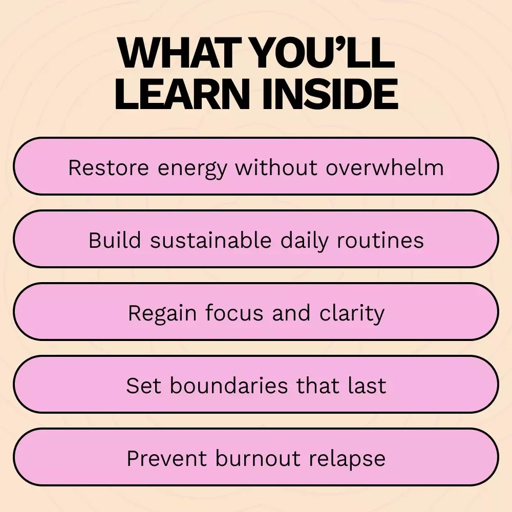 Recovering from Burnout – A Practical Ebook Guide | Burnout Recovery Plan Step by Step for Energy, Focus, and Balance
