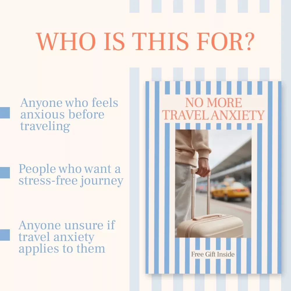 No More Travel Anxiety Checklist – What Is Travel Anxiety and Do I Have It | Digital Download for Calm, Confident Trips