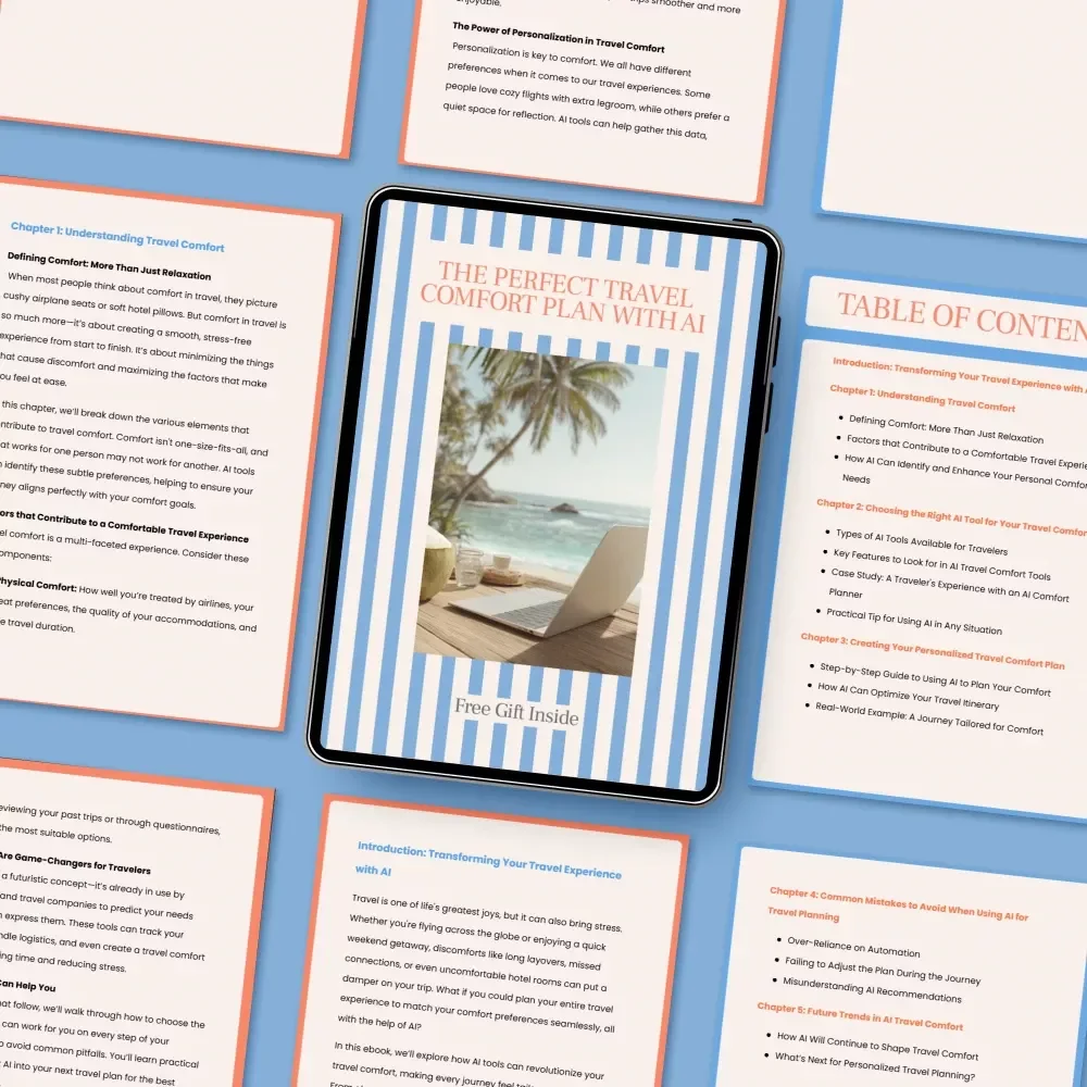 The Perfect Travel Comfort Plan with AI - Your Ultimate Guide to Personalized Travel Comfort