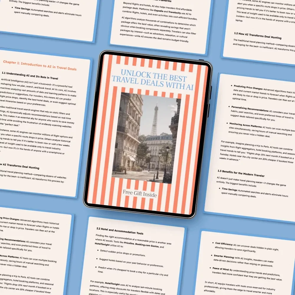Unlock the Best Travel Deals with AI – Digital eBook for Smarter, Cheaper Trips | Best AI Tools for Finding Travel Deals | Travel Savings eBook