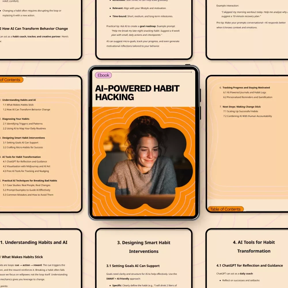 AI-Powered Habit Hacking: How to Use AI to Break Bad Habits eBook for Smart Behavior Change