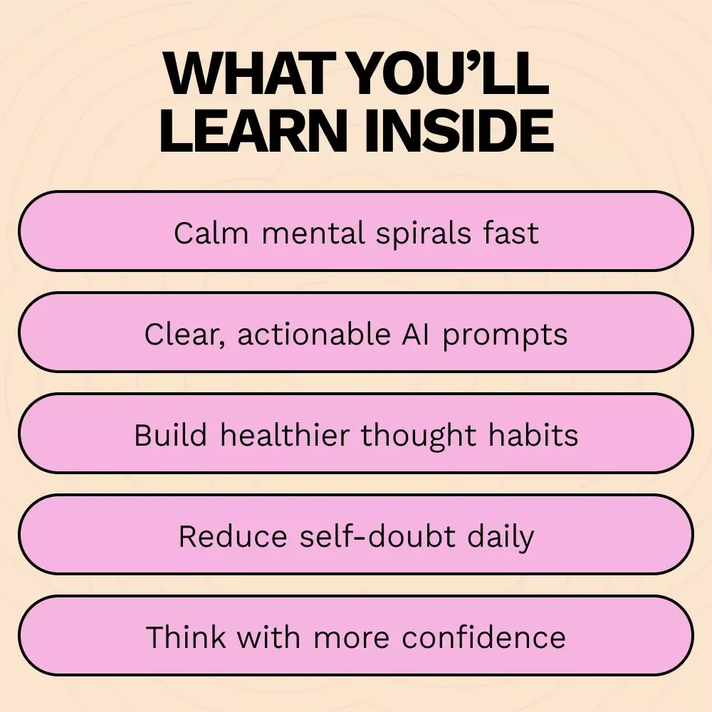 Using AI to Turn Negative Thoughts Around – Practical Digital Guide on how to use ai to reframe negative thoughts for Mindset, Confidence & Daily Self-Growth