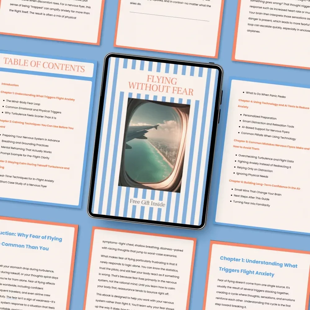 Flying Without Fear: Calming Techniques for Nervous Flyers eBook Guide