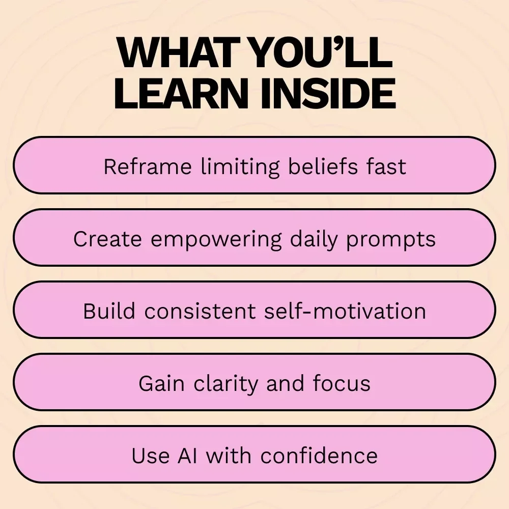 Mindset Magic with AI – A Practical Guide on how to use chatgpt for mindset coaching, Personal Growth & Self-Coaching Transformation