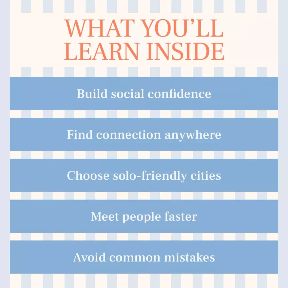 Solo and Social: Cities Worth Meeting People – Best Cities for Solo Travelers to Meet People | Social Travel eBook for Solo Adventurers, Digital eBook for Meeting People While Traveling