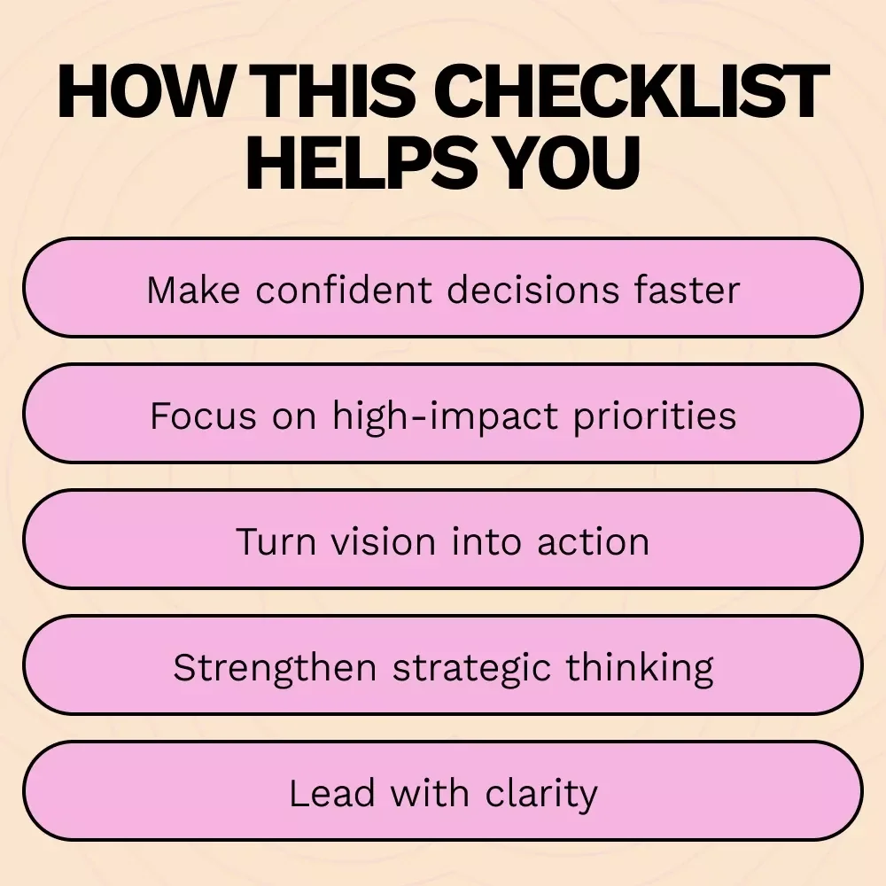 CEO Mindset Blueprint – How to Think Like a CEO Checklist for Entrepreneurs, Founders & Ambitious Leaders