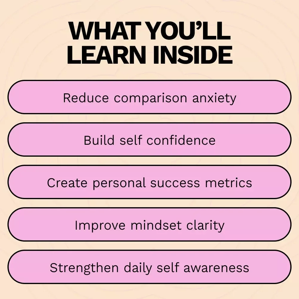 Comparison-Free Living: Focus on You – A Practical Ebook Guide on how to stop comparing yourself to others, Build Confidence, and Create a Mindset That Puts Your Growth First