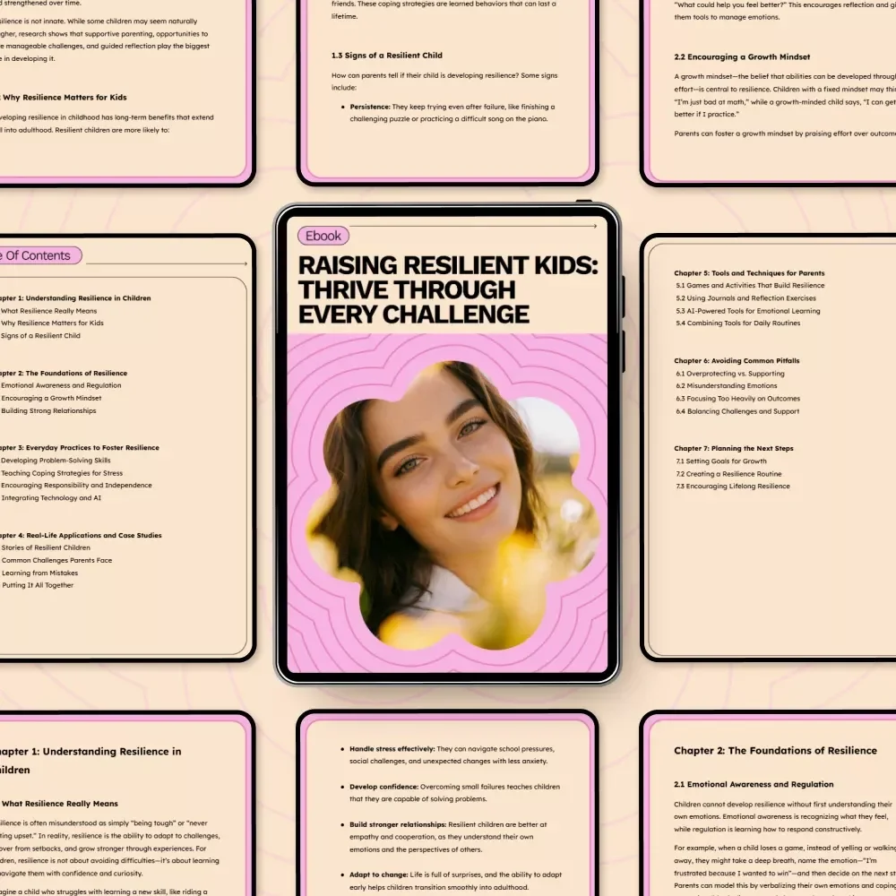 Raising Resilient Kids: Thrive Through Every Challenge - A Complete Guide to Building Resilience in Children