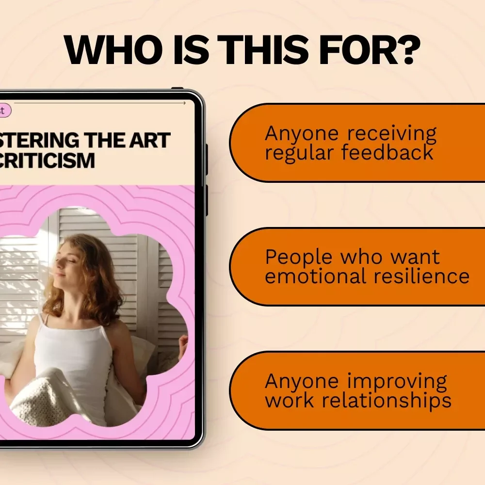 Mastering the Art of Criticism | Practical Checklist for Growth, Feedback Skills & How to Take Criticism Well