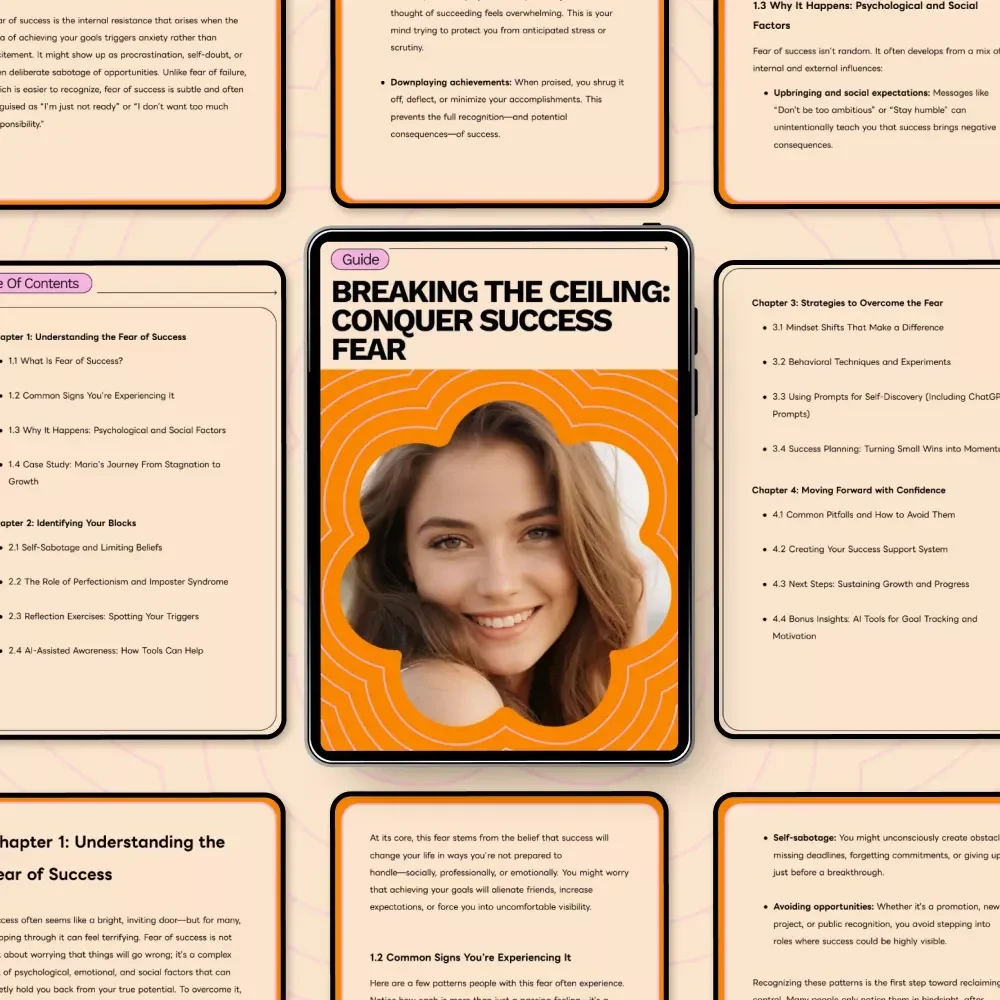 Breaking the Ceiling: Conquer Success Fear - Overcome the Fear of Success Guide