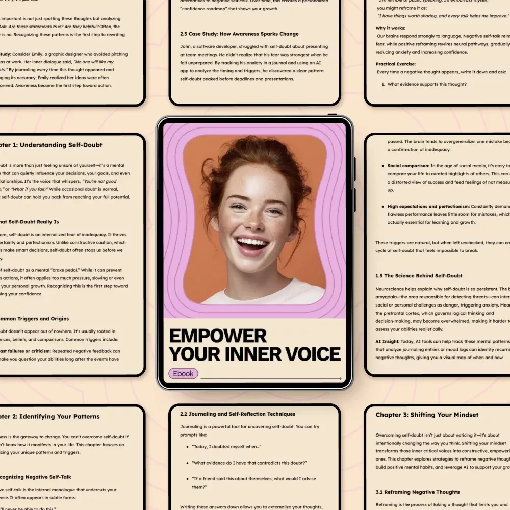 Empower Your Inner Voice – A Practical eBook Guide on how to overcome self doubt, Build Confidence, and Strengthen Mindset for Personal Growth