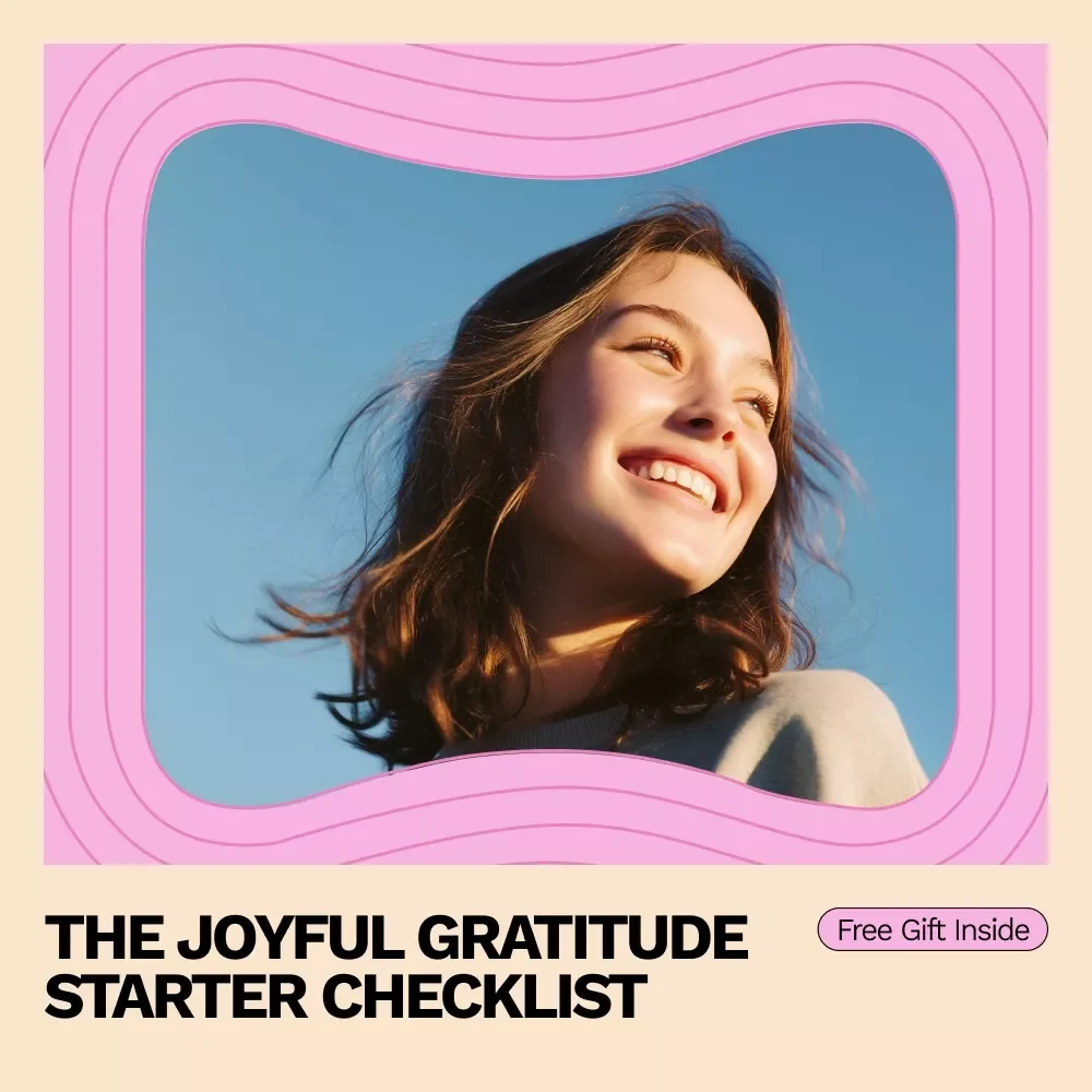 The Joyful Gratitude Starter Checklist | Daily Gratitude Practice for Beginners | Printable & Digital Mindfulness Checklist